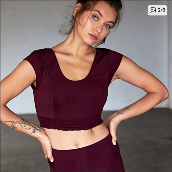 FP Movement by Free People Tops - FP Movement by Free People Starlight Deep Orange Crop Top Gym Bra Xs